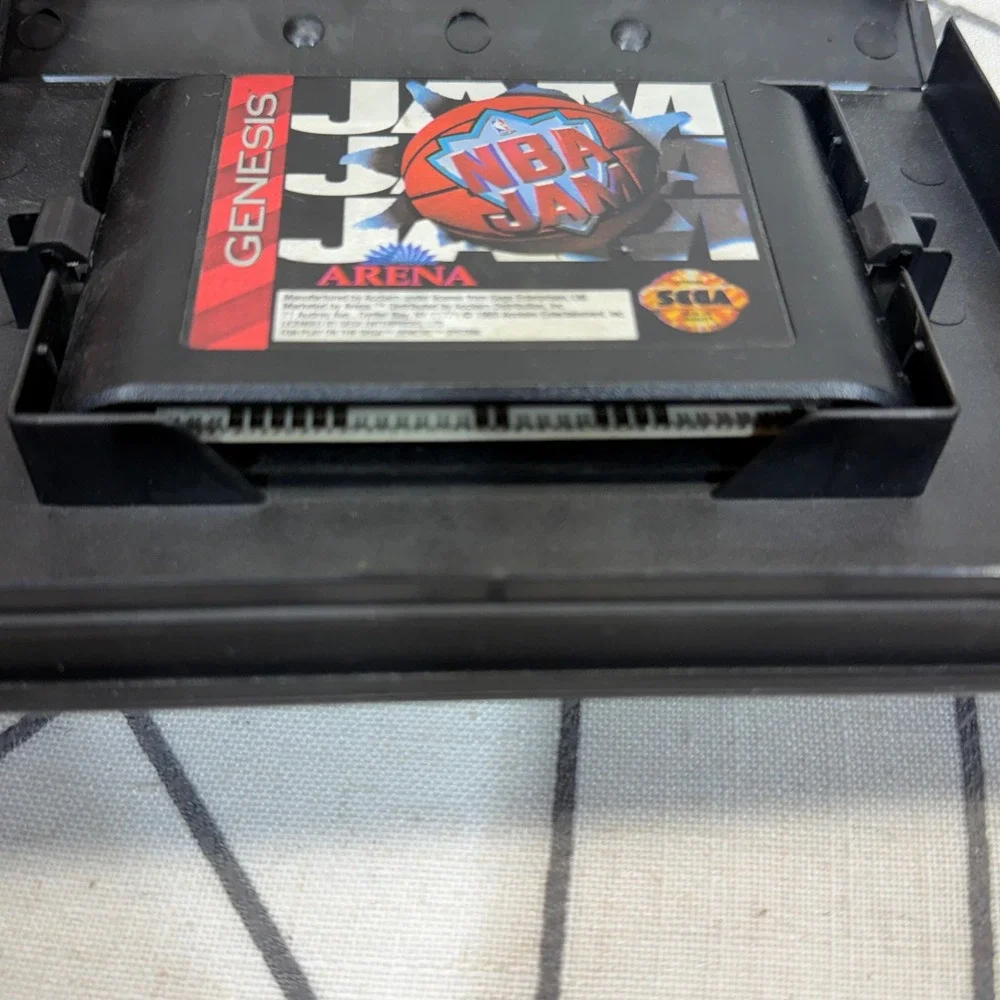 Sega NBA Jam Video Game One Size Black CIB Genesis Arcade Basketball